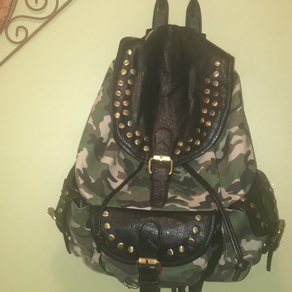 COPY - Call It Spring Backpack Handbag Camouflage Color